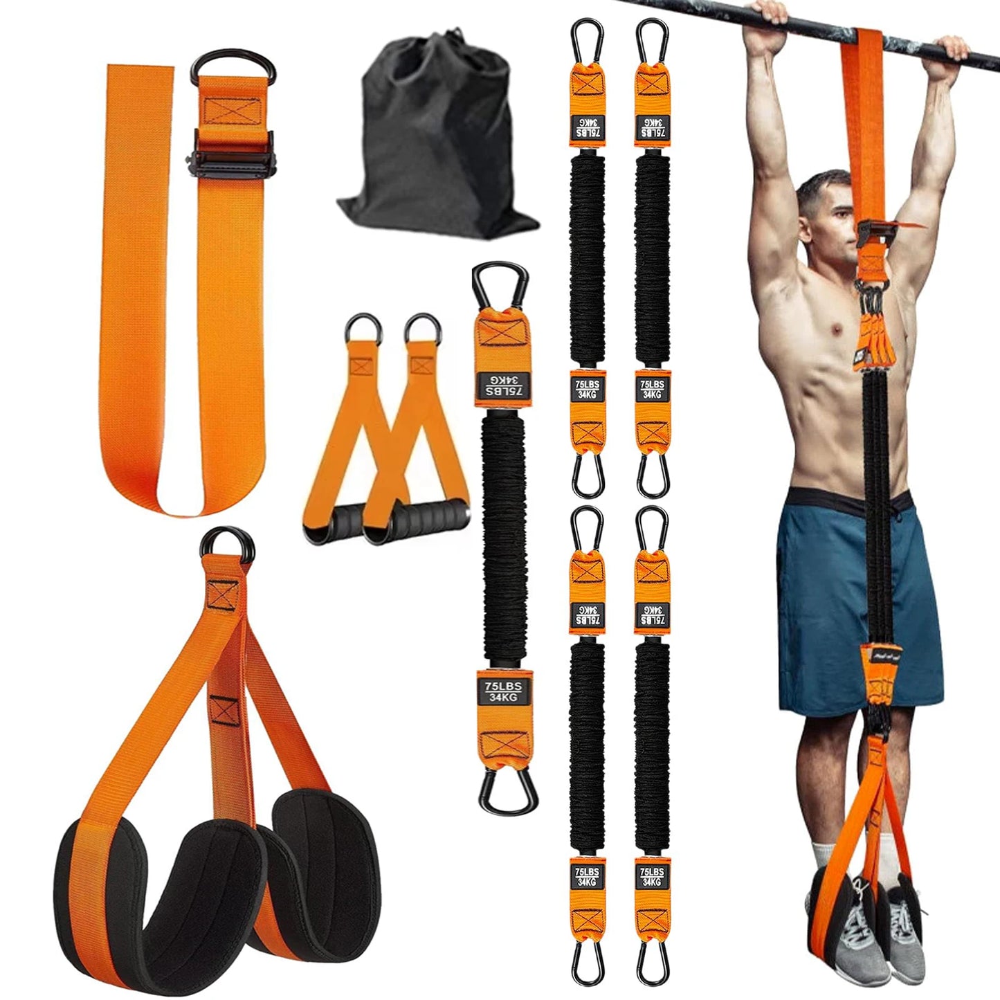 Pull Up Assistance Bands, Heavy Duty Resistance.
