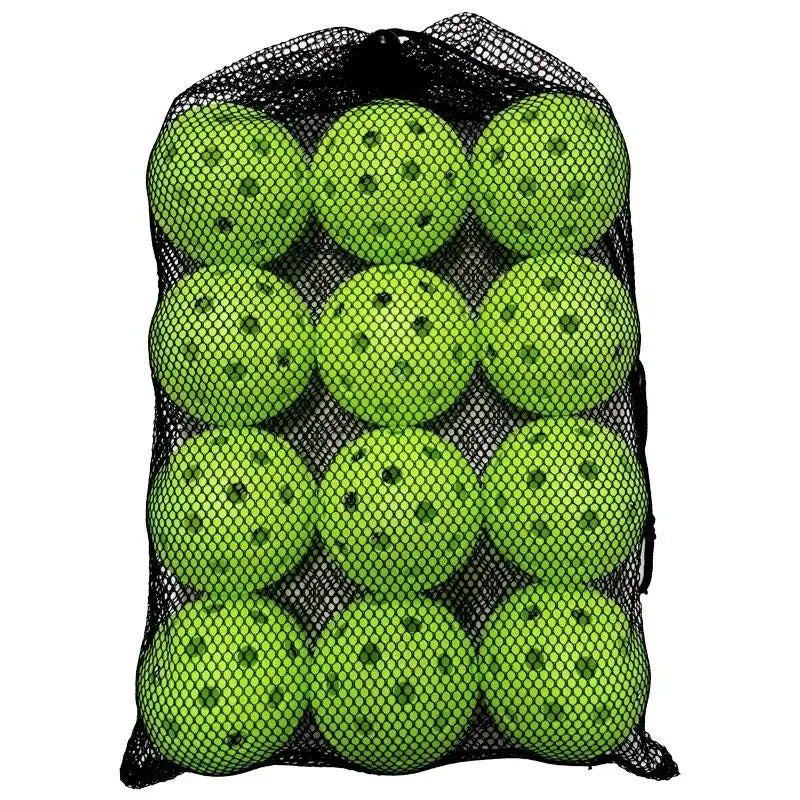12pcs Pickleball Durable 40 Holes Outdoor Pickleballs.