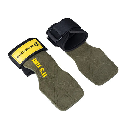 Cowhide Gym Gloves Grips Anti-Skid Weight Belt.