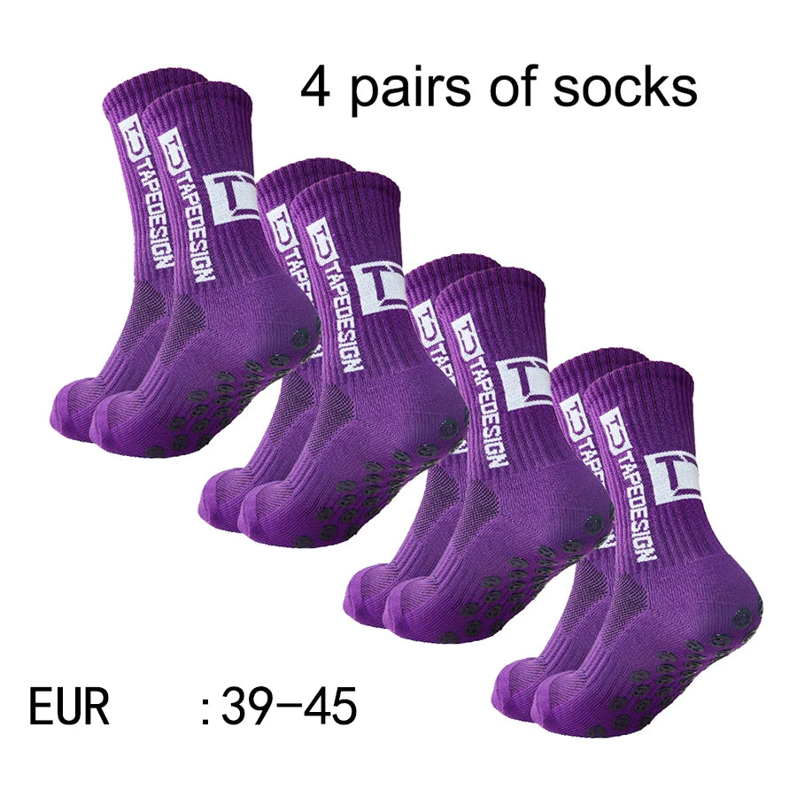 4 pairs of new mid tube socks nonslip.