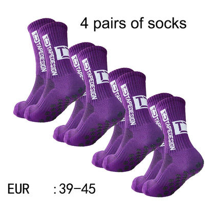 4 pairs of new mid tube socks nonslip.