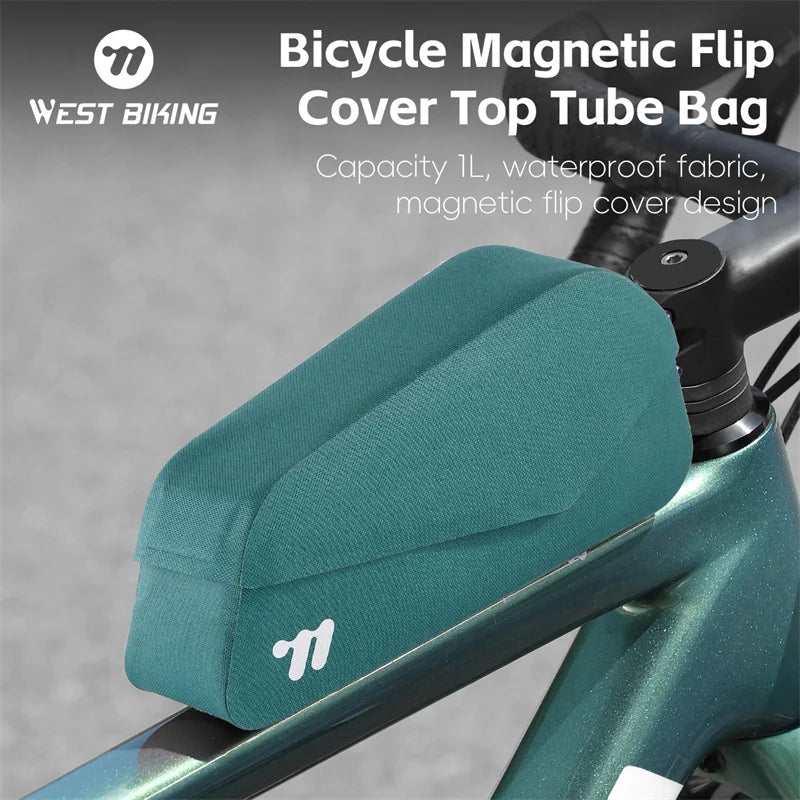 Waterproof Bicycle Top Tube Bag With Bolt and Belt.