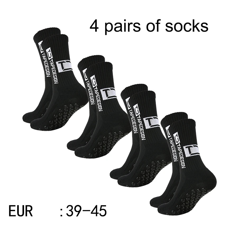4 pairs of new mid tube socks nonslip.