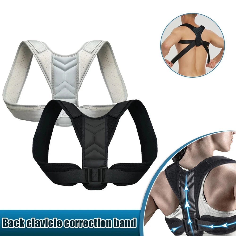 Back Corrector Adjustable Neck Brace Training Equipment.