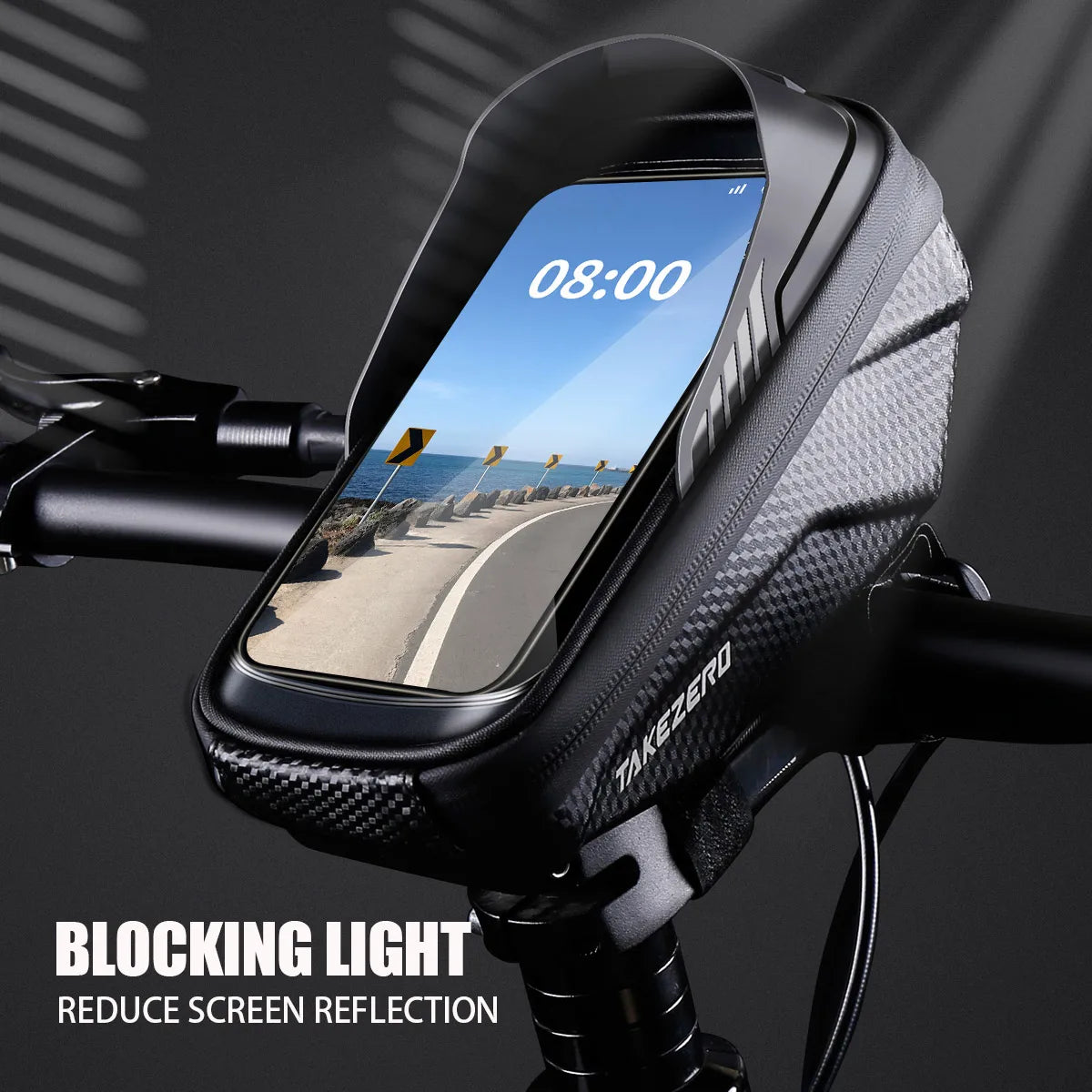 Mountain & Road Bike EVA Hard-Shell Handlebar Bag.