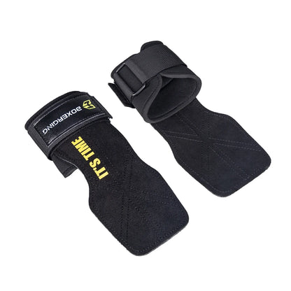 Cowhide Gym Gloves Grips Anti-Skid Weight Belt.