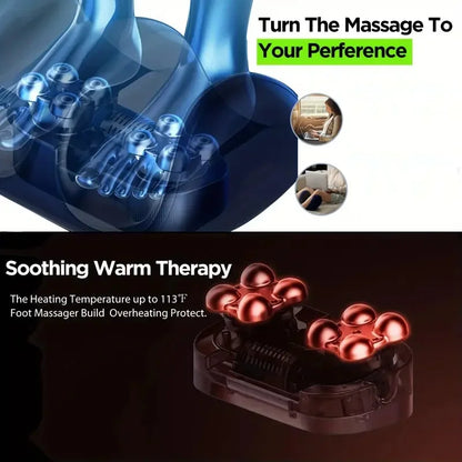 Big Electric Foot Massager Hot  Kneading   Muscle
