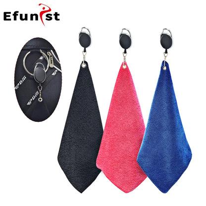 Golf Towel  Cleaning Tools Carabiner Microfiber.