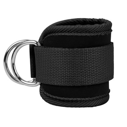 Gym Ankle Straps Double D-Ring Neoprene Padded.