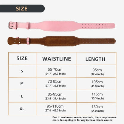 Weight , Workout Belt For Women 10.5cm Width.
