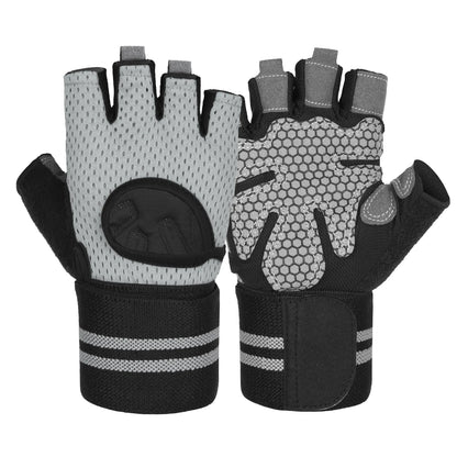 Anti Slip Shock Breathable Half Finger Gloves.