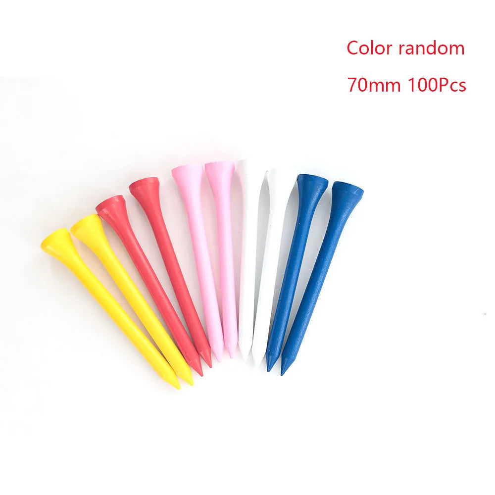 100 Pcs Golf Tees 4 Sizes Wooden Bamboo.