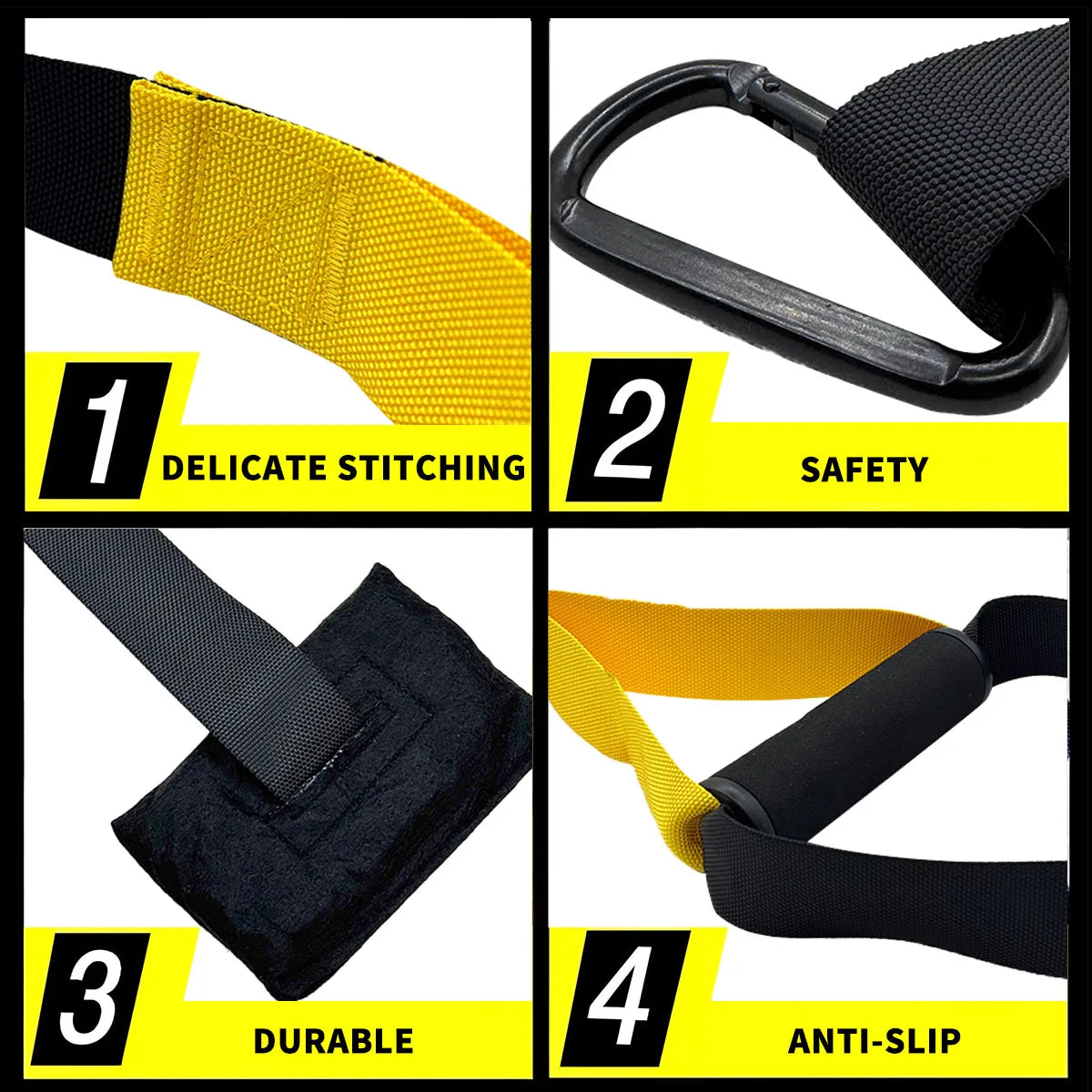 Suspended Training Belt with Bungee Storage Bag.