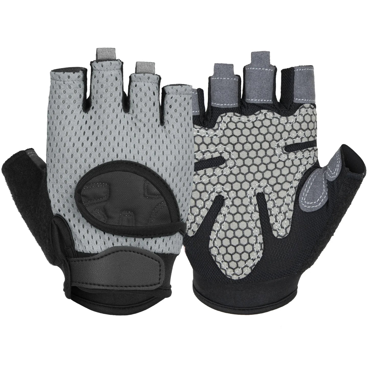 Anti Slip Shock Breathable Half Finger Gloves.