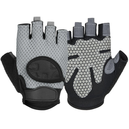 Anti Slip Shock Breathable Half Finger Gloves.