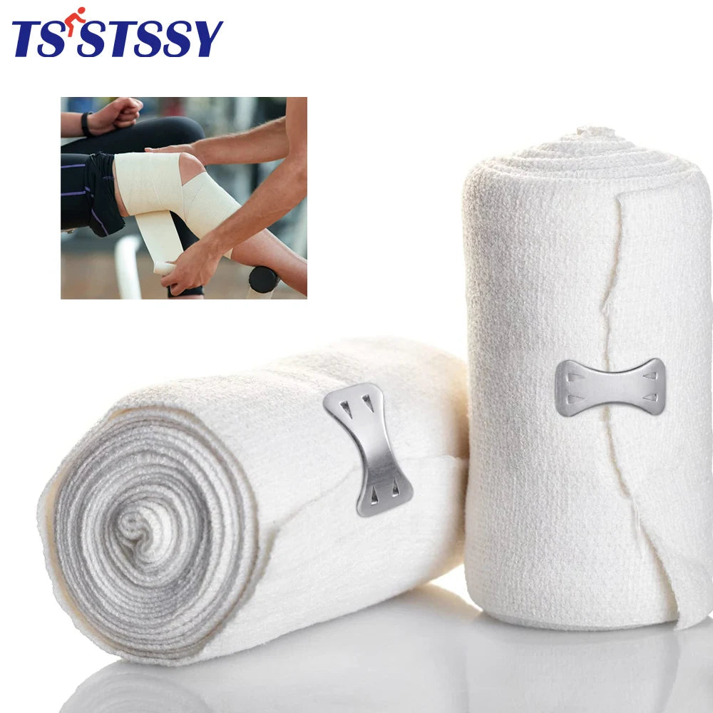 1 Roll Elastic Bandage Wrap, Stretch Compression Bandage.