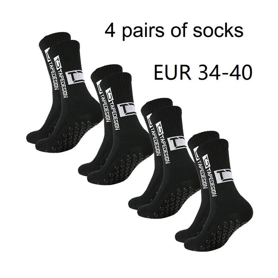 4 pairs of new mid tube socks nonslip.