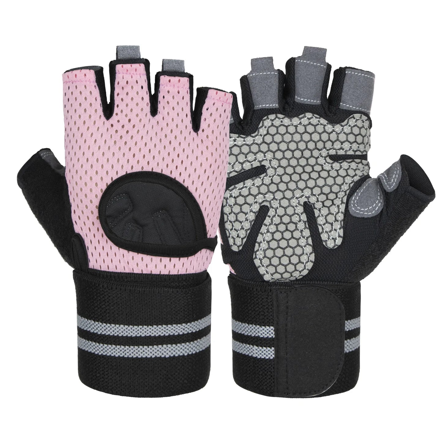 Anti Slip Shock Breathable Half Finger Gloves.