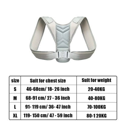 Back Corrector Adjustable Neck Brace Training Equipment.