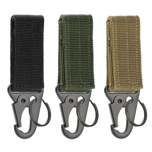 Tactical Hanging Buckle Nylon Webbing Carabiner Belt.