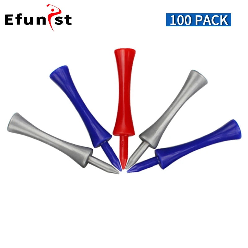 100 Pcs Golf Tees 4 Sizes Wooden Bamboo.