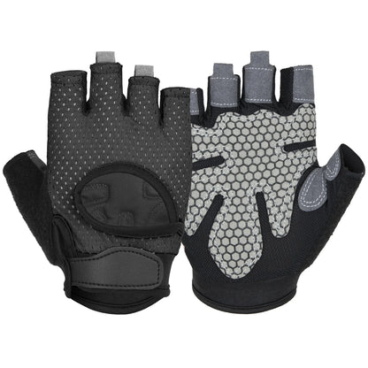 Anti Slip Shock Breathable Half Finger Gloves.