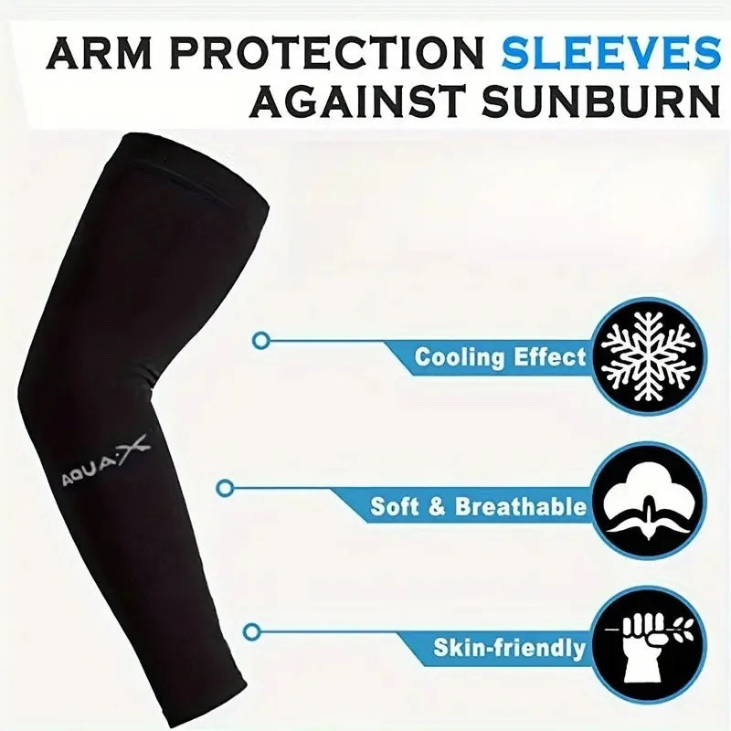 3 Pair of Breathable Sun Protection Sports Sleeves.