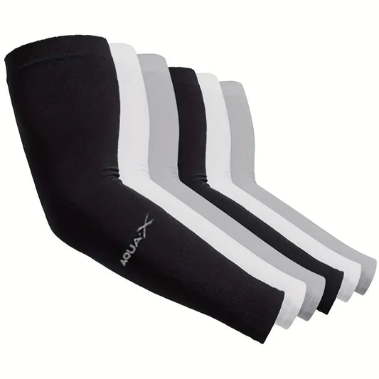 3 Pair of Breathable Sun Protection Sports Sleeves.