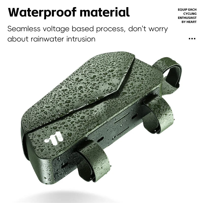 Waterproof Bicycle Top Tube Bag With Bolt and Belt.
