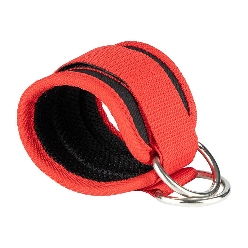 Gym Ankle Straps Double D-Ring Neoprene Padded.