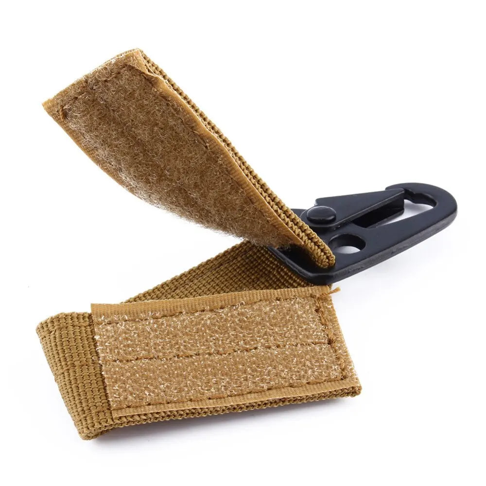 Tactical Hanging Buckle Nylon Webbing Carabiner Belt.