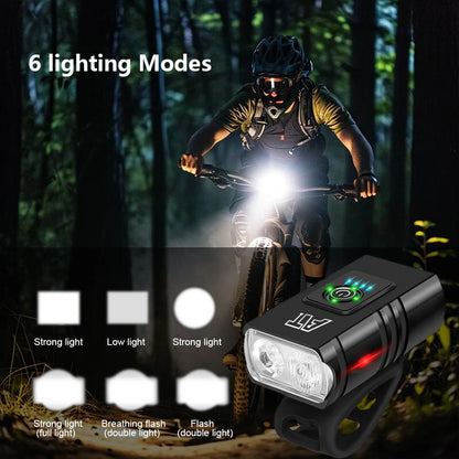 LED Bicycle Front Rechargeable Bicycle Headlight.
