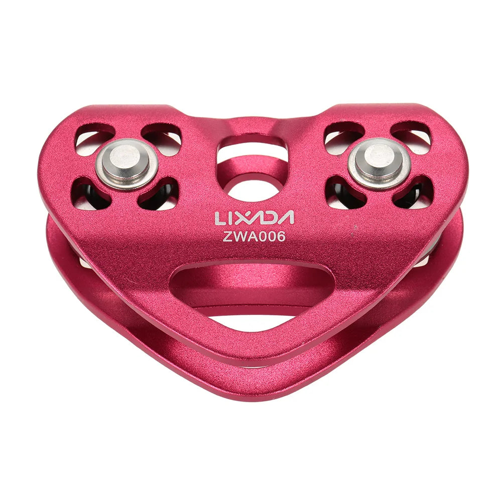 Trolley Pulley with Ball Bearing Climbing  Zipline Cable .