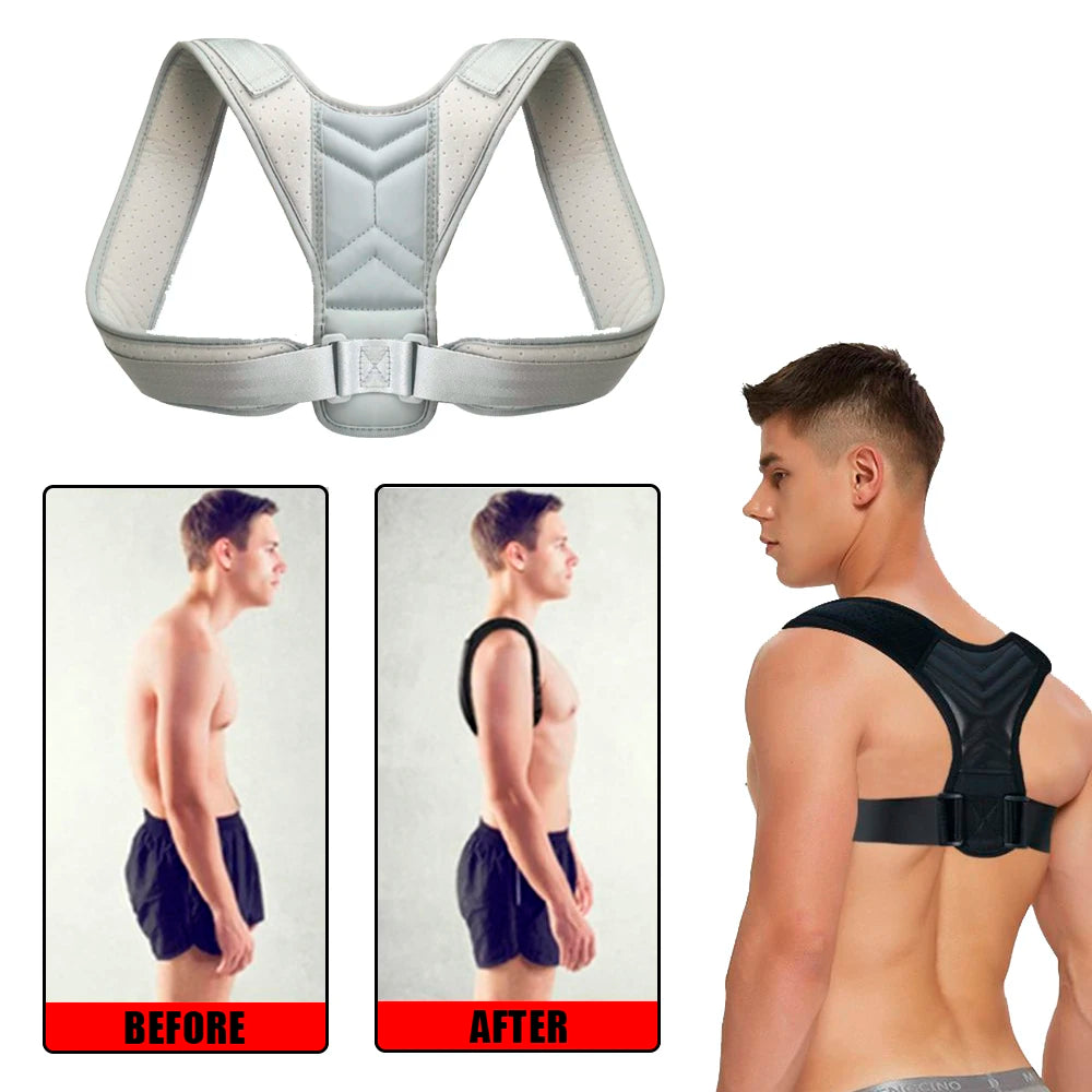 Back Corrector Adjustable Neck Brace Training Equipment.