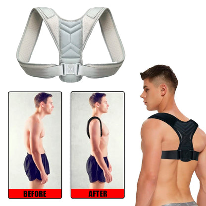 Back Corrector Adjustable Neck Brace Training Equipment.