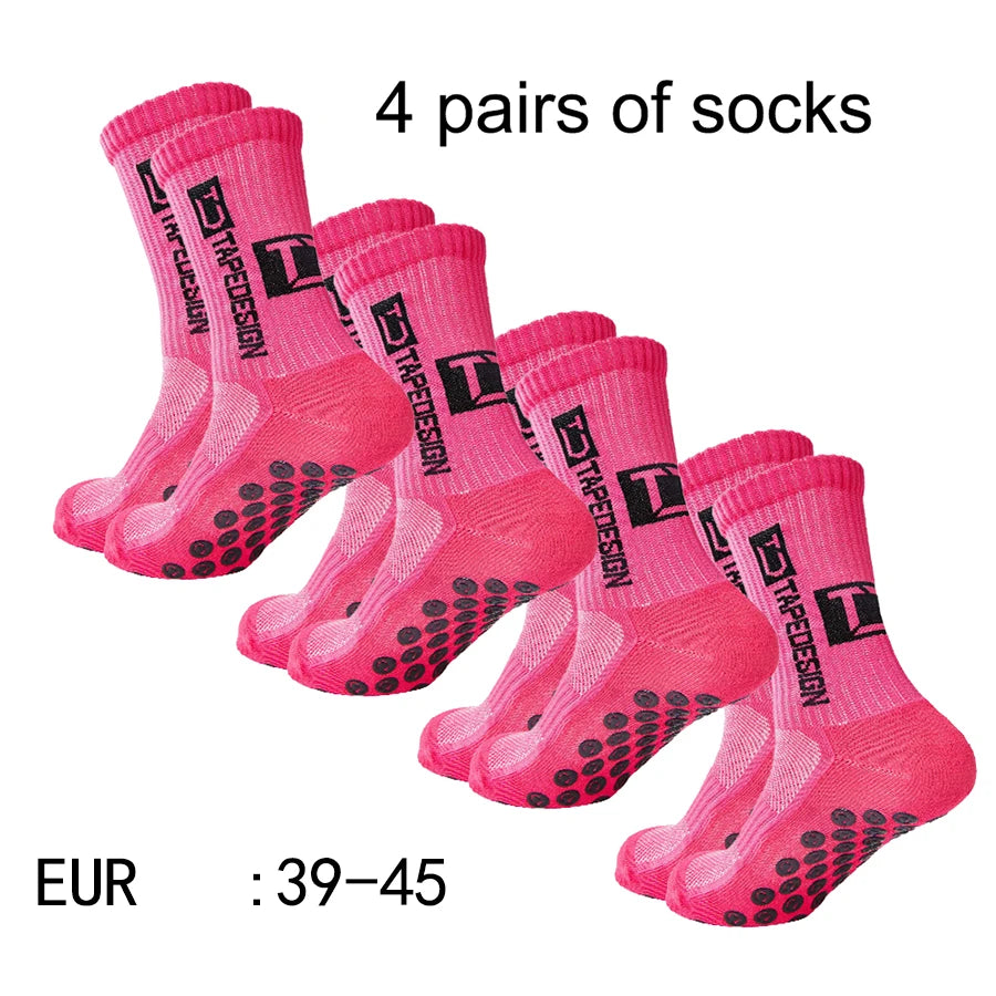 4 pairs of new mid tube socks nonslip.