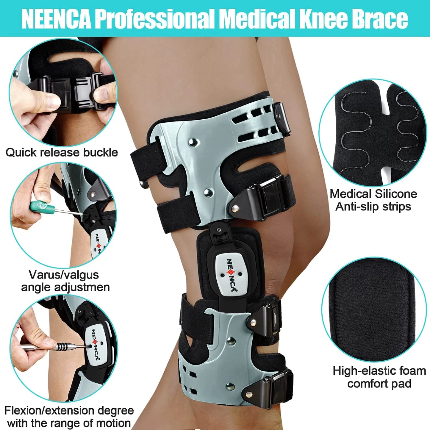Knee Brace Support for Arthritis Pain.