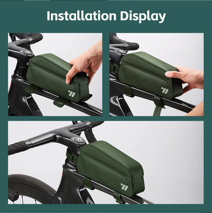 Waterproof Bicycle Top Tube Bag With Bolt and Belt.