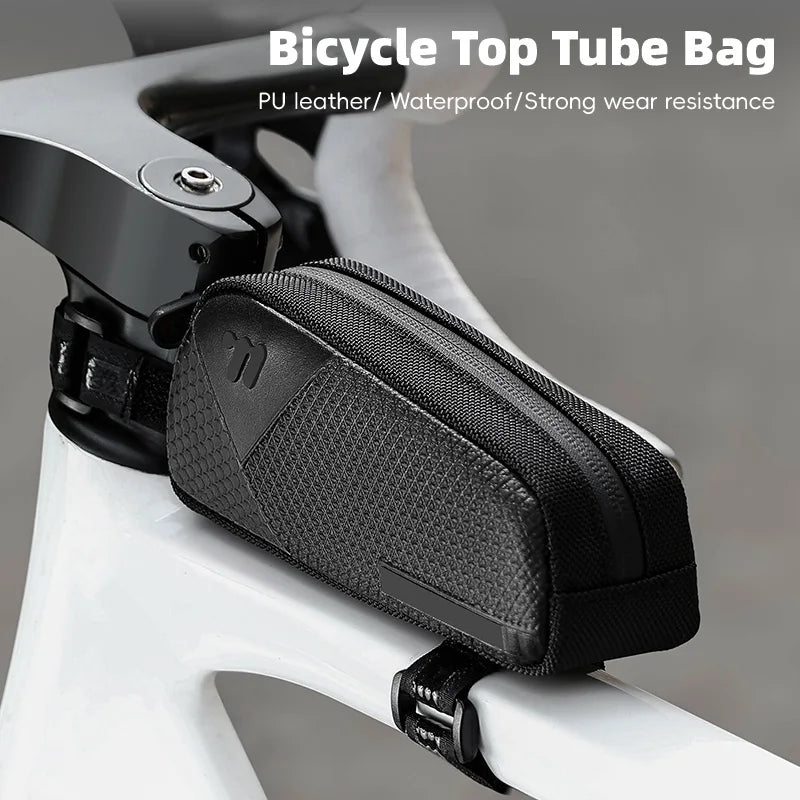 Waterproof Bicycle Top Tube Bag With Bolt and Belt.