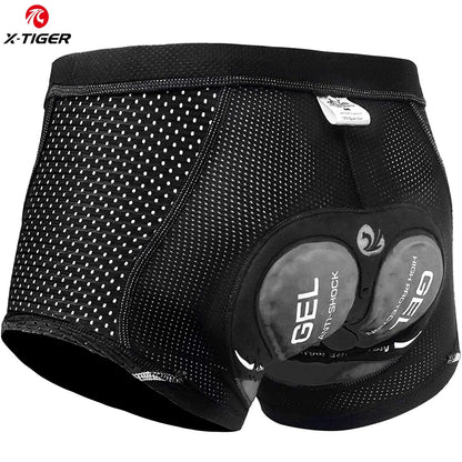 Cushioned Men's Cycling Shorts with 5D Gel