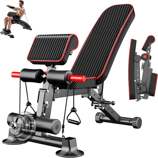 Adjustable Weight Bench Utility Workout Bench.