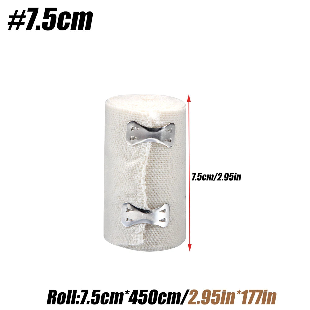 1 Roll Elastic Bandage Wrap, Stretch Compression Bandage.