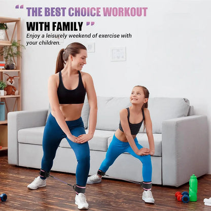 Cable Ankle Straps Double D-Ring Ankle Cuffs.