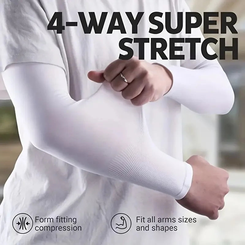 3 Pair of Breathable Sun Protection Sports Sleeves.